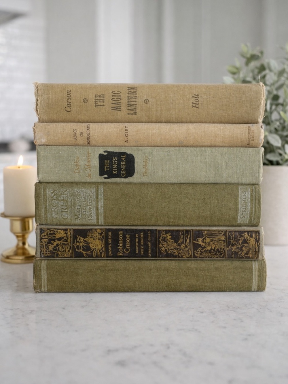 Vintage Decorative Book Bundle | Set of 5